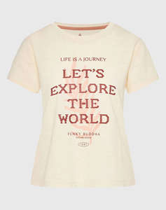 FUNKY BUDHA Bluza de dama Maneca Scurta Cu imprimeu