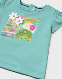 MAYORAL BLUZA CU CU MANECA SCURTA BRODATA