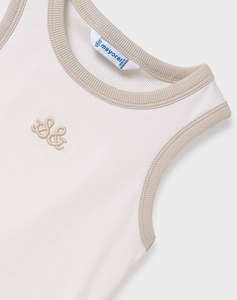 MAYORAL BLUZA CU BRETELE BRODERIE