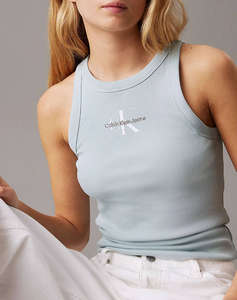 CALVIN KLEIN JEANS MONOLOGO RIB TANK TOP