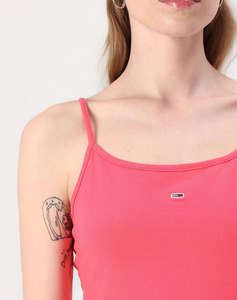 TOMMY JEANS TJW ESSENTIAL STRAP FLARE DRESS