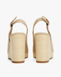 TOMMY HILFIGER FLAG HIGH WEDGE ESPAD SLINGBACK