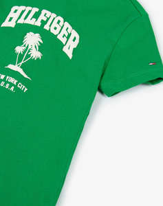 TOMMY HILFIGER HILFIGER PALM PRINT TEE SS