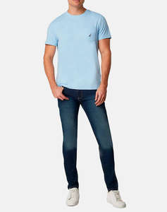 NAUTICA BLUZA T-SHIRT ΚΜSS ANCHOR POCKET TEE