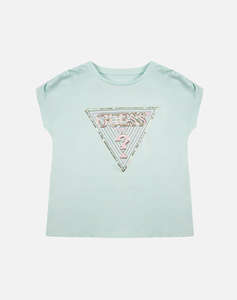 GUESS BATWING SS T-SHIRT - MID ORGANIC CO STR JERSEY 160 BLUZA G