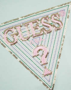GUESS BATWING SS T-SHIRT - MID ORGANIC CO STR JERSEY 160 BLUZA G