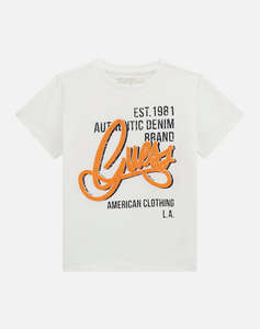 GUESS SS T-SHIRT - MID ORGANIC COTTON 160 BLUZA B