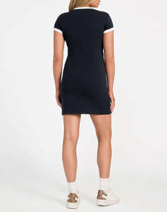 GUESS ACTIVE SS DRESS - ORG COTTON STR RIB 1X1 320 ROCHIE W