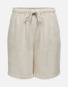 ONLY ONLSIESTA MW PULL-UP LIN BL SHORTS NOOS