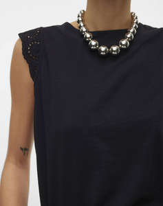 VERO MODA VMEMILY SL GATHERING TOP JRS NOOS