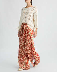 LIU JO WHITE_WA5C48__PANT.TS NAV LUNGO PANTALONI DE DAMA