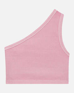 GUESS GARMENT DYE ONE SHOU - MID ORG CO STR RIB 5x2 280 BLUZA G