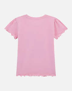 GUESS SS T-SHIRT - MID ORGANIC CO STR JERSEY 160 BLUZA G