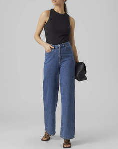 AWARE BY VERO MODA AWLAVENDER SL O-NECK TOP NOOS