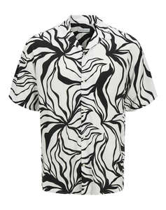JACK&JONES JJJEFF MONOCHROME RESORT SHIRT SS