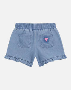 GUESS STRETCH DENIM SHORTS - POLY COTTON STRETCH DENIM 8OZ SHORTS G