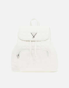 GUESS QUILTED BACKPACK - PU MATT SOFT LEATHER GEANTA G