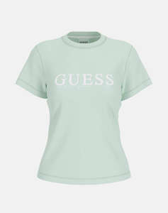 GUESS KAMELIE CN T-SHIRT - MID ORGANIC STRETCH JERSEY 180 BLUZA W