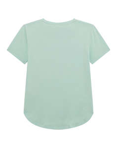 GUESS HIGH LOW SS T-SHIRT - MID ORGANIC CO STR JERSEY 160 BLUZA G