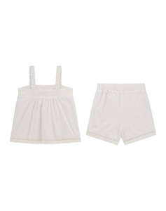 GUESS SET TANK TOP+SHORTS - MID MUSLIN PLUMETIE COTT.110 SET G
