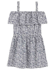 GUESS SANGALLO OFF SHOULDE - SANGALLO MUSLIN GRAPES COTTON ROCHIE G