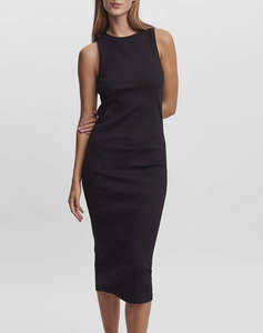 AWARE BY VERO MODA AWLAVENDER SL O-NECK CALF DRESS NOOS