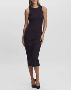 AWARE BY VERO MODA AWLAVENDER SL O-NECK CALF DRESS NOOS