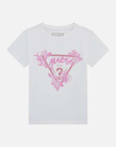 GUESS SS T-SHIRT - MID ORGANIC CO STR JERSEY 160 BLUZA G