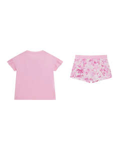 GUESS SET SS T-SHIRT+ACTIV - MID ORGANIC CO STR JERSEY 160 SET G