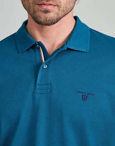 NAVY&GREEN BLUZA POLO