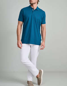 NAVY&GREEN BLUZA POLO