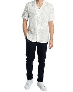 ANTONY MORATO MMSS00171FA430637 MIN OF 6 SHIRT HONOLULU REGULAR STRAIGHT FIT IN PRINTED VISCOSE LINEN BLEND FABRIC BLUZA DE BARBATI