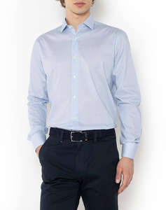 THE BOSTONIANS CAMASA CHARLES POPLIN CUSTOM FIT Print POPLIN Semi-rex Custom FIT
