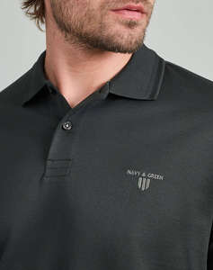 NAVY&GREEN BLUZA POLO