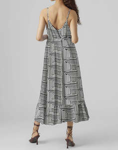 VERO MODA VMEASY JOY 7/8 STRAP DRESS WVN GA