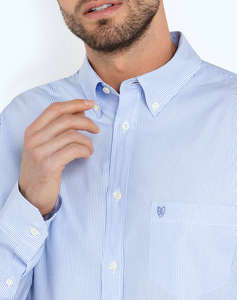 THE BOSTONIANS CAMASA ACORN POPLIN REGULAR FIT Stripe POPLIN Button-down Regular Fit