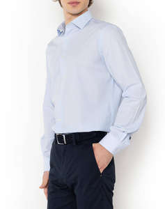 THE BOSTONIANS CAMASA CHESTER POPLIN CUSTOM FIT MiniCheck POPLIN Semi-rex Custom Fit