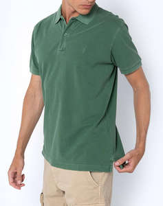 THE BOSTONIANS BLUZA POLO PIQUE DELAVE REGULAR FIT