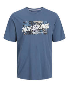 JACK&JONES JJHAWAII SHAPE TEE SS CREW NECK LN