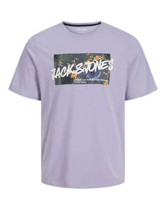 JACK&JONES JJHAWAII SHAPE TEE SS CREW NECK LN