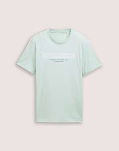 TOM TAILOR PRINTED T-SHIRT BLUZA DE BARBATI