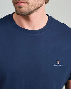 NAVY&GREEN BLUZA DECOLTEU