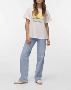 VERO MODA VMDINA S/S BOAT NECK TOP JRS BTQ GA