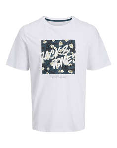 JACK&JONES JJHAWAII SHAPE TEE SS CREW NECK LN