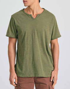 FUNKY BUDDHA Bluza Barbati Maneca Scurta Basic