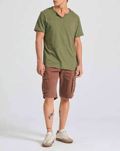 FUNKY BUDDHA Bluza Barbati Maneca Scurta Basic