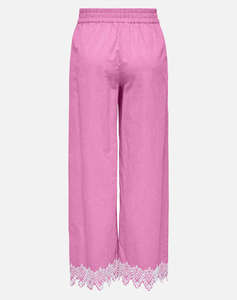 ONLY ONLPAULA TULUM EMB PULL-UP PANT WVN