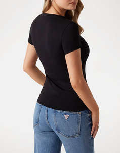 GUESS CN SS GLITTER DEGRADE LOGO TEE BLUZA DE DAMA