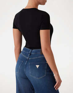 GUESS CN SS LOGO LACE TEE BLUZA DE DAMA