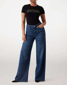 GUESS CN SS LOGO LACE TEE BLUZA DE DAMA